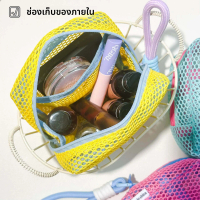 Small mesh bag, bright colors, Daba Amin style, for women. It has a large capacity, easy to carry, s