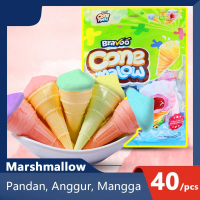 CONE MALLOW 40 PCS MARSMALLOW ANEKA SNACK RASA Snacks Makanan Manis Rendah gula Paket Usaha Jajanan 