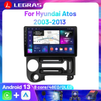 2Din Android Carplay Android Auto Wireless Car Radio For Hyundai Atos 2003-2013 Autoradio 8Core Android 13 Automotive Car Play