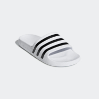 adidas 愛迪達 ADILETTE AQUA 男女 中性款 拖鞋 經典 海灘 舒適 輕量 白黑(F35539)