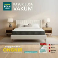 Quantum Kasur Busa Vakum Bonus Sprei & Bantal [FREE ONGKIR JAWA BALI] Tebal 25cm 140 x 200