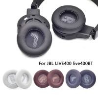1 Pair Durable Ear Pads Soft Leather Earpads Protective Cover Ear Cushion for JBL LIVE400 live400BT Wireless Headphones Headset
