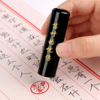 Engraved Seal Round Stamp Portable Personal Name Stempel Chinese Calligraphy Painting Stamps Seal Customized Chinese Name Stamps