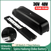 Ebike Battery 48V 14.4AH 36V 14.5Ah Hailong 21700 18650 Panasonic LG Cells for Bafang 1000W 750W 500W 250W Electric Bike