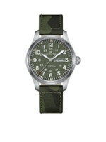 นาฬิกาข้อมือ Khaki Field Day Date Auto รุ่น H70535061 Green