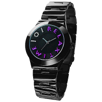 RELAX TIME 101獨家設計品牌手錶-IP黑x紫時標/38mm