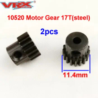 VRX 10520 Motor Gear 17T(steel) 2Pcs For VRX Racing 1/10 scale 4WD Remote Contol Toys Car Accessories for Children Adults