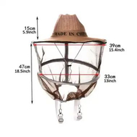 Topi Petani Peternak Anti Lebah Topi Koboi Sarang Lebah Pelindung Jaring