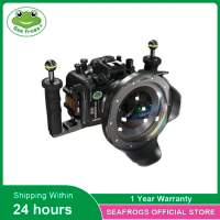 Seafrogs 100meter Waterproof Aluminum Alloy Housing With Glass Dome Port For Sony A7SIII 16-35mm F2.8 F4 Lens