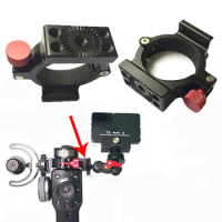 Gimbal Stabilizer Ring Mount Holder Clamp With Hot Shoe for Fill Light/Microphone/Extension Bracket/Monitor for Zhiyun Smooth 4