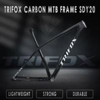 Ultralight Carbon Fiber T1000 MTB Frameset 29er Carbon Hardtail Mountain Bike Thru-Axle 12*148 Bicycle Frame 860g TRIFOX SDY20