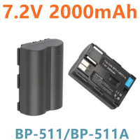 7.2V 2000mAh BP-511 -511A 511A para bateria da câmera 511 511 para Canon EOS 40D 300D 5D 20D 30D 50D 10D G6 L10