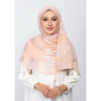 Bokitta Light Rose Palm - Premium Plain Brasso Georgette
