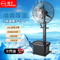 工業用風扇 強力風扇 揚子工業噴霧電風扇掛壁降溫戶外除塵加濕水霧化商用強力落地風扇[DD0311]