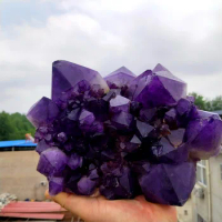 4671g High quality Zambia Natural Stone Amethyst Geode Crystal Cluster Home Decor Display Rock Quartz Amethyste Pierre Naturelle