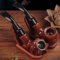 1pc Resin Wooden Cigarette Holder, Circulation Filter Tobacco Double Use Tobacco Pipe For Men