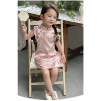 Dress Cheongsam Anak Perempuan 6 bulan - 4 tahun Baju Imlek Qipao Anak Perempuan
