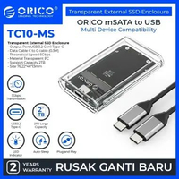 ORICO mSATA to USB 3.2 Gen1 Transparent External SSD Enclosure - TC10-MS