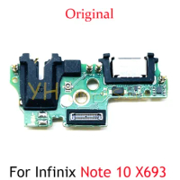 10PCS Original For Infinix Note 10 Pro X693 X695 USB Charging Board Dock Port Flex Cable Repair Parts