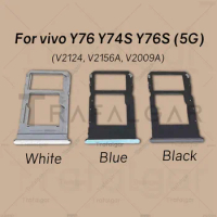 SIM Card Trays For Vivo Y76 5G Y74S Y76S SIM Slot Holder Adapter Socket Replacement V2124 V2009A V2156A