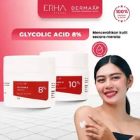 Derma XP Glycore 8% 10% Cream Krim Flek Noda Hitam Wajah Glycolic Acid Aloe Vera Extract 10gr Glycor