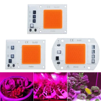 LED Grow COB Light Chip Full Spectrum AC 220V 10W 20W 30W 50W No need driver For Growth Flower Seedling Grow Plant Lighting