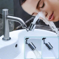 720 Rotating Faucet Filter Tap Aerator Tip Water Bubbler Water Tap Spout Splash-proof Water Saver Energy Saver for Home