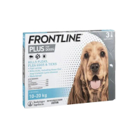 Frontline - Frontline Plus犬用防蝨防牛蜱滴劑 (10-20kg) (Blue) HK-53176 三支裝<此日期前最佳：2027.8> 1盒
