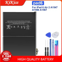 For Pad6 7340mAh Replacement Battery For Apple iPad 6 Air 2 IPad6 Air2 A1547 A1566 A1567 Battery