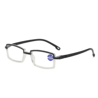 Anti Blu ray presbyopia glasses watching computer playing mobile phone HD presbyopia glasses for middle-aged and elderly square