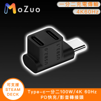 【魔宙】Type-c一分二100W/4K 60Hz PD快充/影音轉接頭 可支援STEAM DECK(100W+4K60hz+USB3.0+讀卡)