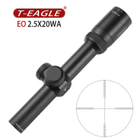 Hunting Tactical Rifle Scope T-EAGLE EO 2.5X20 WA With Red Green Illuminated Cross Turret Range Airsoft Optical Sight
