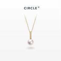 【CIRCLE】Time Tunnel Pearl Necklace For Women Daily Party (7-7.5mm)
