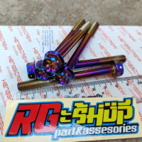 Baut probolt blue flower 8x80 M8x80 drat 12 panjang 80mm heng thailand