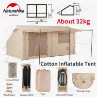 Naturehike AIR12Y Air Tent Luxury Inflatable Camping Tent Portable 2-3 Person Large Rainproof Family Travel Outdoor Polyester