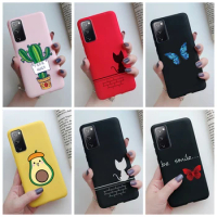 For Samsung Galaxy S20FE S21FE 5G Case Cute Cat Cactus Avocado TPU Back Cover For Samsung S20 Lite S20 FE Fan Edition Phone Case
