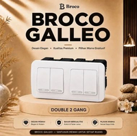 Broco Galleo Double Saklar Seri 2 Gang saklar seri + saklar seri G26262