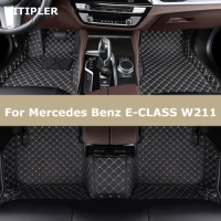 TITIPLER Custom Car Floor Mats For Mercedes Benz E-CLASS W211 2002-2008 Years E200-E500 Auto Carpets Foot Coche Accessories