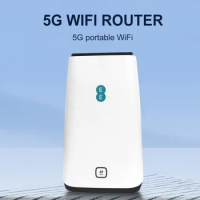 5G LTE Router Support RJ45 LAN Port 5G Portable Router 802.11ac Wireless Gigabit Internet Hotspot for Indoor Home Office
