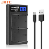 JHTC LP-E6 LP E6 Charger For Canon 5D Mark II III 7D 60D 6D 70D 80D 5D 7D Mark II LPE6 Battery Charger
