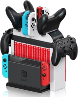 Switch 全能伴侶！ 6合1收納充電底座，收納、充電、支架於一體#YH26_01189