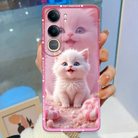#Sharkcase Softcase Vivo Y21 D - Y31 5G  Cassing Handphone - Aksesoris - Case Hp Motif Aesthetic Cat