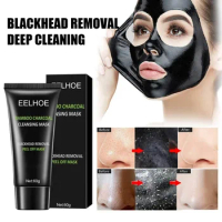 Bamboo charcoal blackhead peeling Remove acne mask T-zone oil control deep cleansing Shrink pores face Nose smear tear Patch