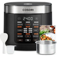 COSORI Rice Cooker Maker 18 Functions Multi Cooker, Stainless Steel Steamer, Warmer, Slow Cooker, Sauté, Timer, Japanese Style