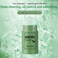 Green Tea Solid Mask Stick Deep Cleansing Pore Remove Blackhead Acne Mud Film Shrink Pores Oil Control Masks Skin Care Product