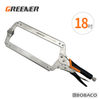 【GREENER】重型C型大力鉗-18吋(C型壓力鉗子/木工固定/大力夾鉗)