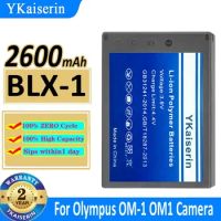 YKaiserin BLX-1 BLX1 2600mAh Battery for Olympus OM-1 OM1 Camera High Capacity Batterie Bateria Warranty 2 Years + Track NO