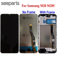 Super AMOLED For Samsung Galaxy M20 LCD SM M205F/DS Display Touch Screen Digitizer Assembly For 6.3" Samsung M20 lcd Display