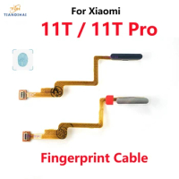 For Xiaomi Mi 11T Pro Fingerprint Sensor Home Return Key Menu Button With Power Flex Ribbon Cable 11T Pro 2107113SG 2107113SI