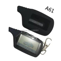 2-way A61 LCD Remote Control Key Fob + Silicone Cover case for Russian StarLine A61 two way car alarm Anti-theft System